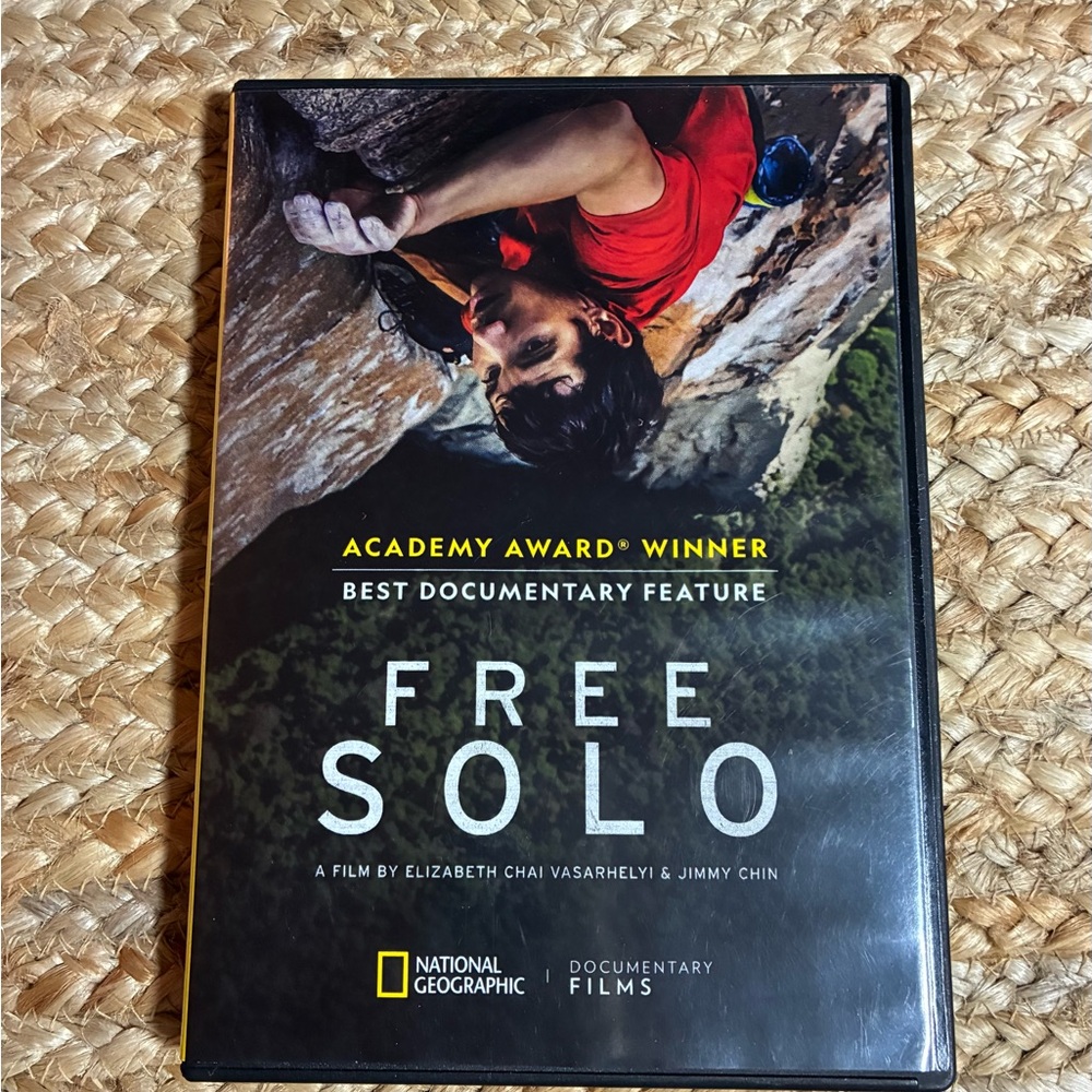 National Geographic Free Solo DVD - Red and Black